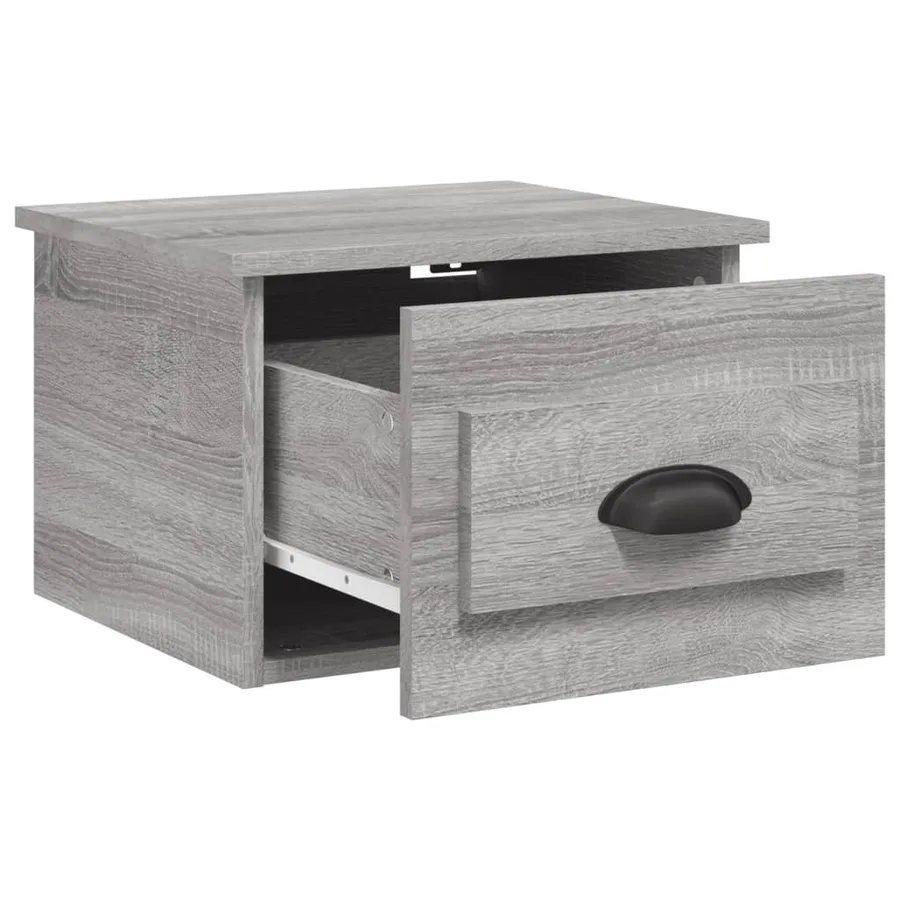 Table de chevet murale sonoma gris 41,5x36x28 cm - 5
