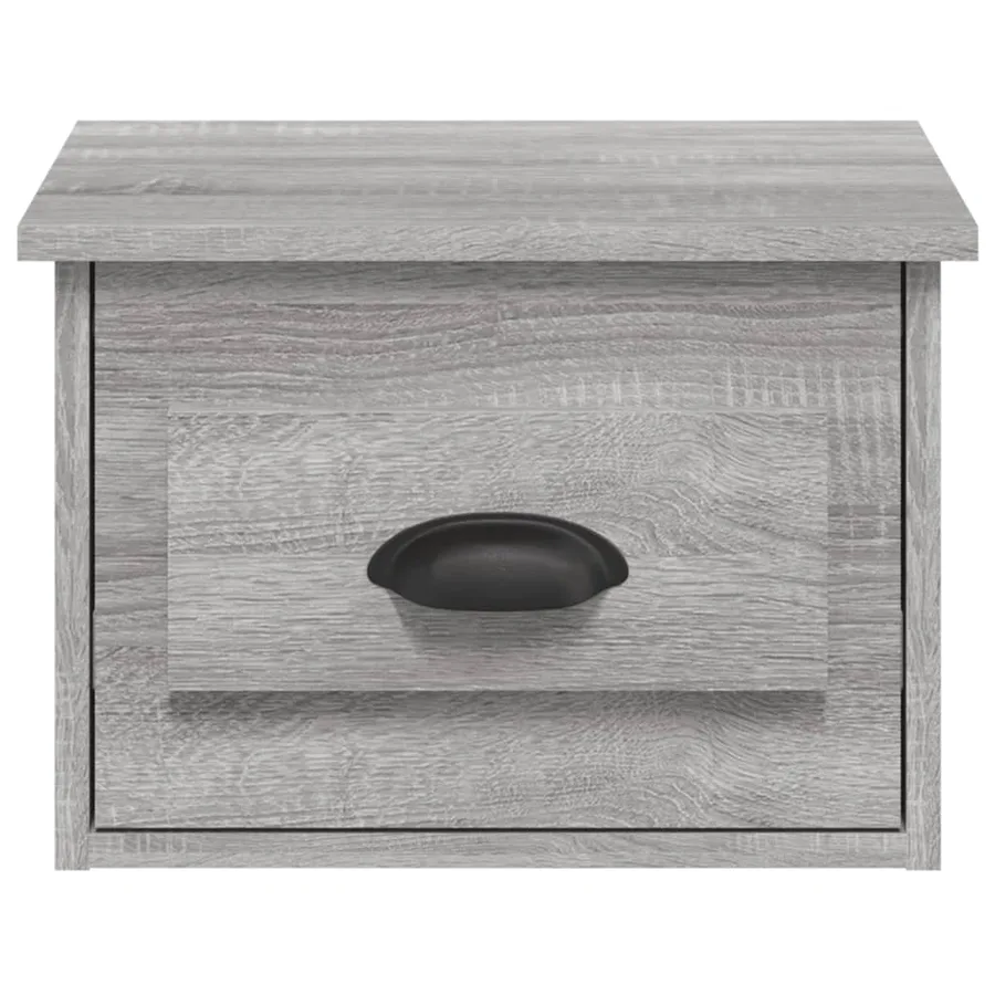 Table de chevet murale sonoma gris 41,5x36x28 cm - 6