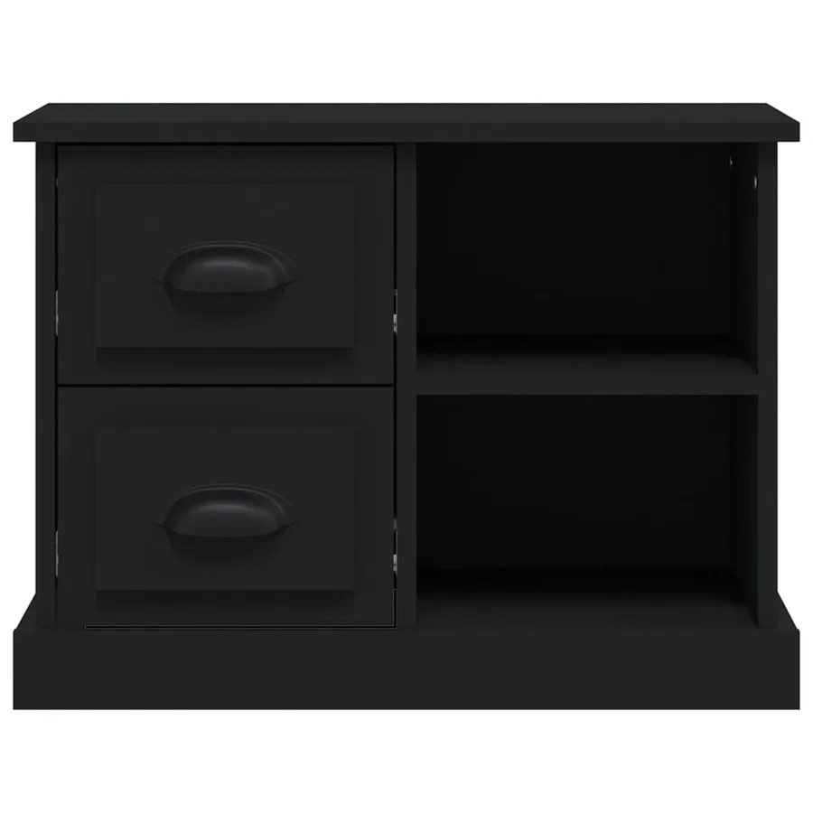 Table de chevet noir 60x35,5x45 cm - 7