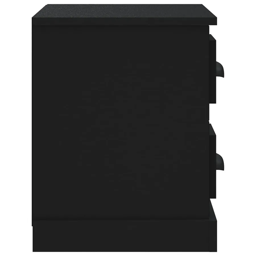 Table de chevet noir 60x35,5x45 cm - 8
