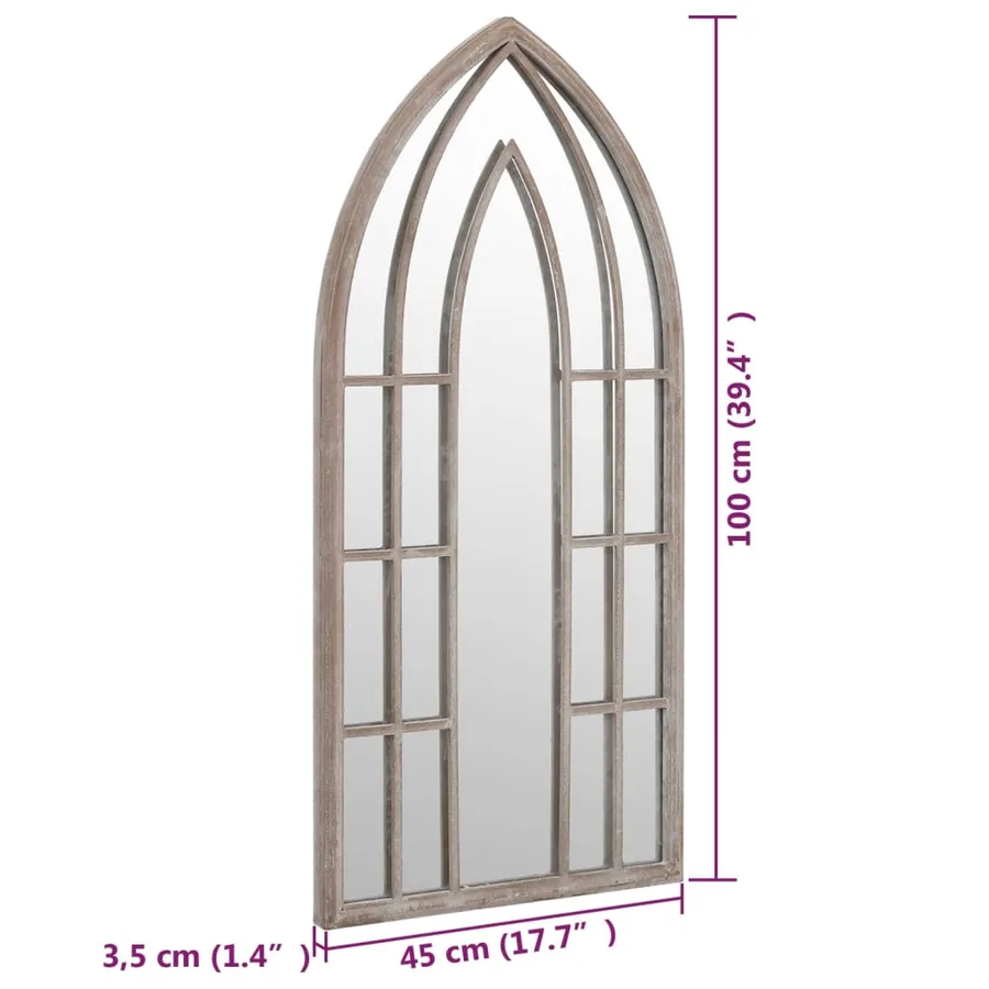 Miroir Sable 100x45 cm Fer pour utilisation à l'intérieur - 6
