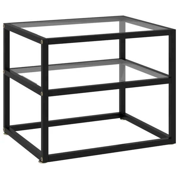 Table console Transparent 50x40x40 cm Verre trempé