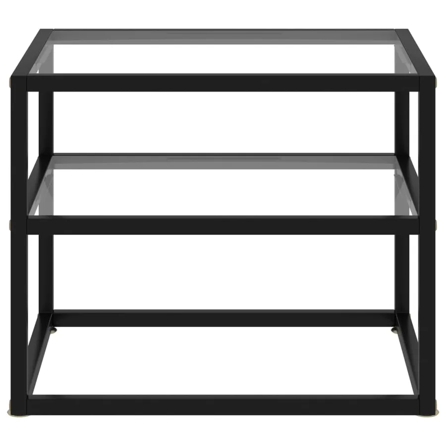 Table console Transparent 50x40x40 cm Verre trempé - 2