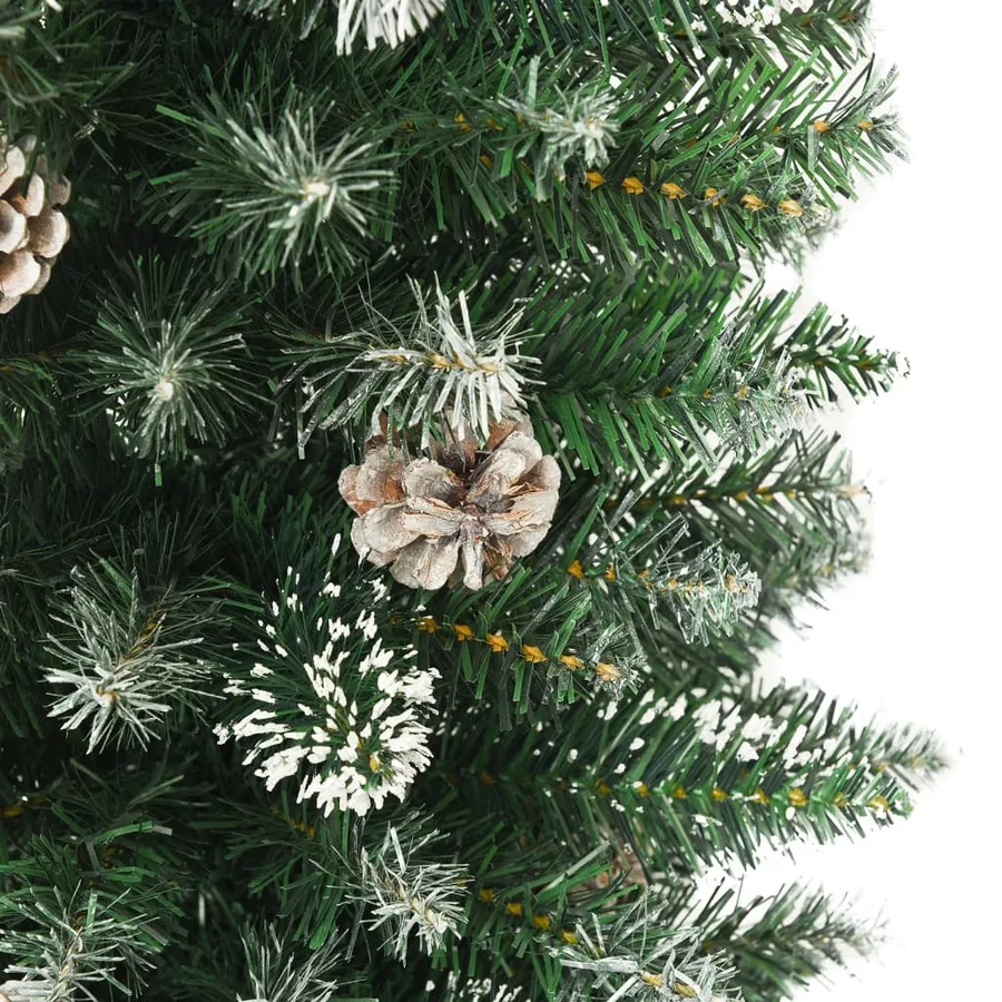 Sapin de Noël artificiel mince avec support 150 cm PVC - 4