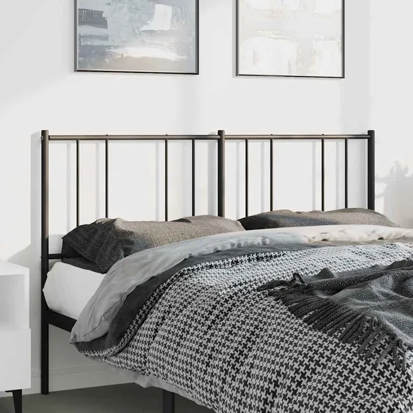 Tête de lit de remplacement métal noir 150 cm