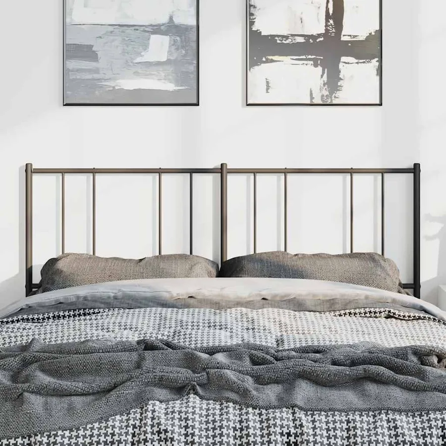 Tête de lit de remplacement métal noir 150 cm - 3