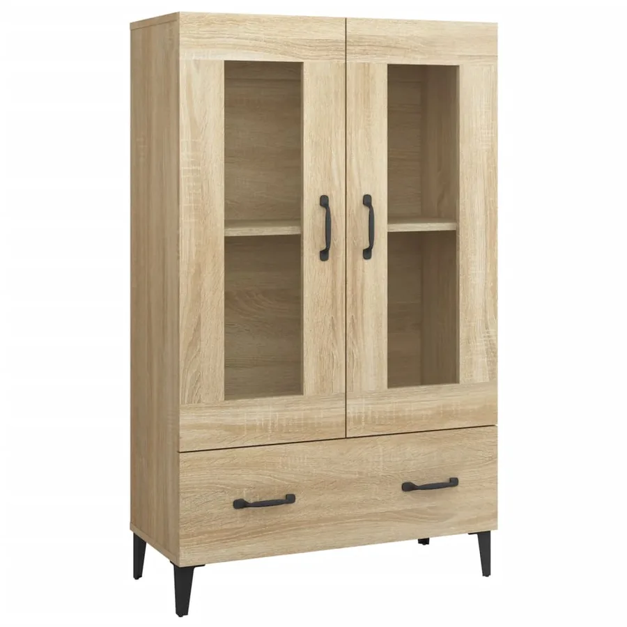 Buffet haut Chêne sonoma 70x31x115 cm Bois d'ingénierie - 2