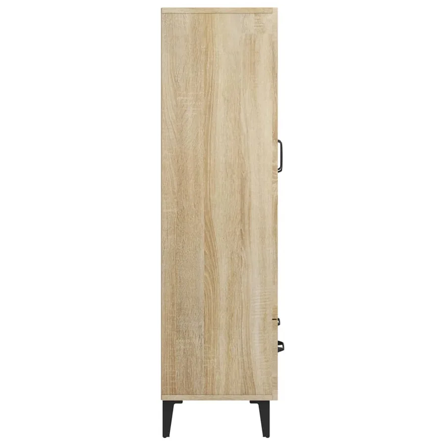 Buffet haut Chêne sonoma 70x31x115 cm Bois d'ingénierie - 7