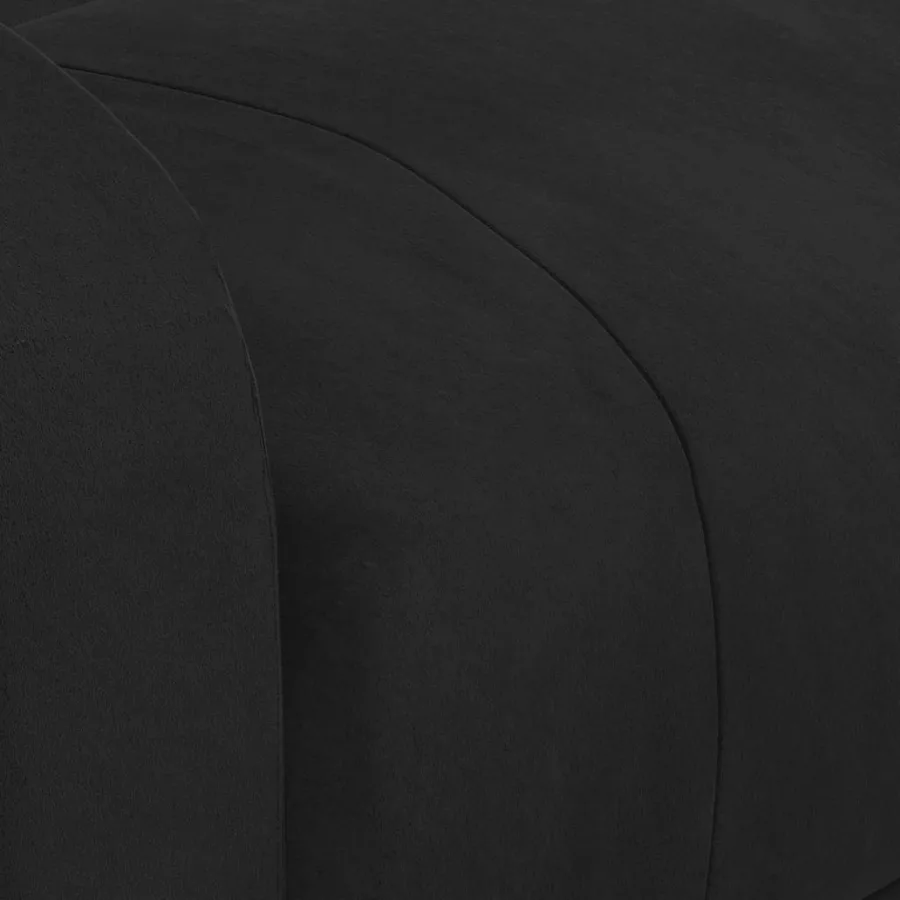 Fauteuil inclinable noir velours - 7