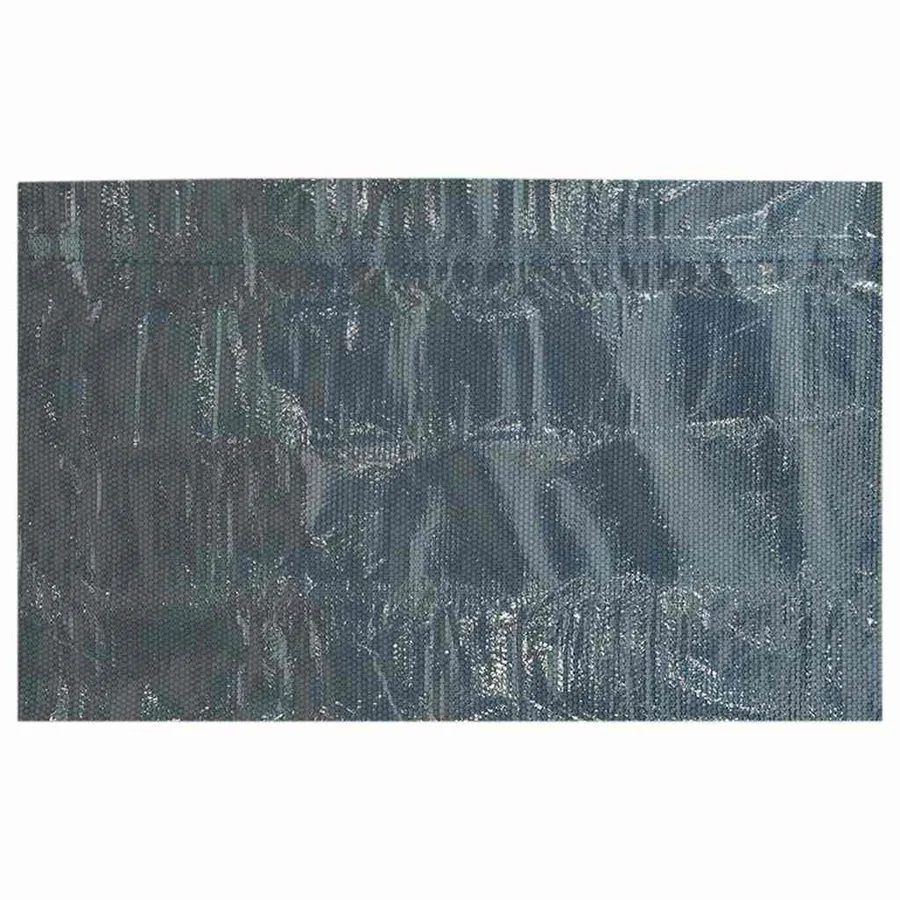 Film solaire de piscine flottant PE 400x200 cm Noir et bleu - 4