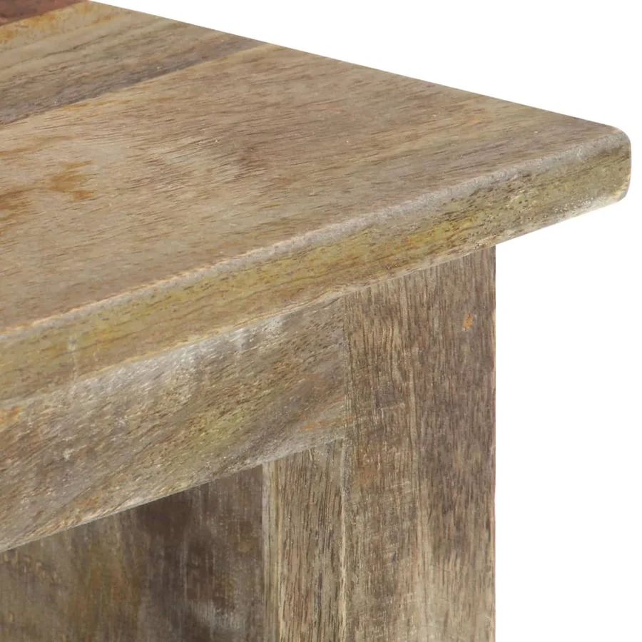 Meuble TV 110x30x50 cm Bois massif de manguier - 6
