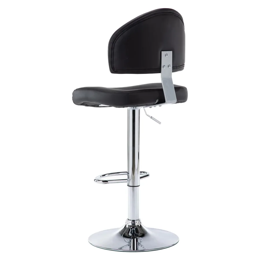 Tabouret de bar Noir Similicuir - 4