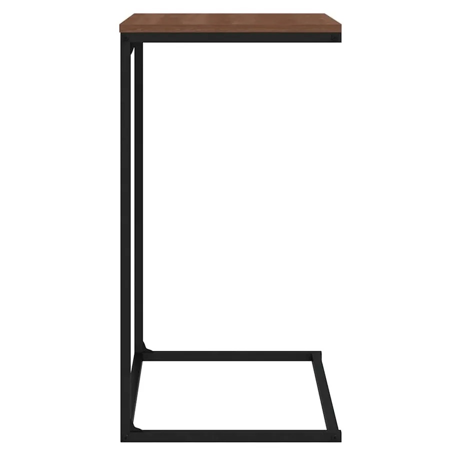 Table d'appoint Noir 55x35x66 cm Bois d'ingénierie - 5
