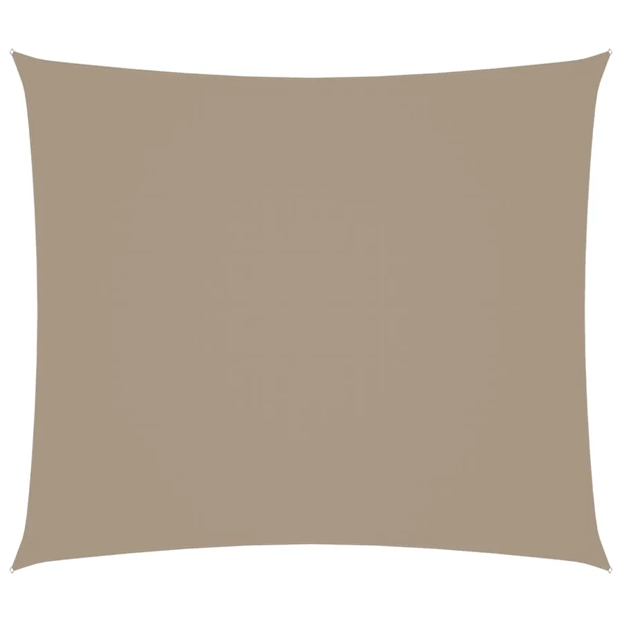 Voile de parasol tissu oxford rectangulaire 2x2,5 m taupe - 2