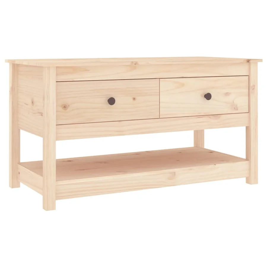 Table basse 102x49x55 cm Bois massif de pin - 2
