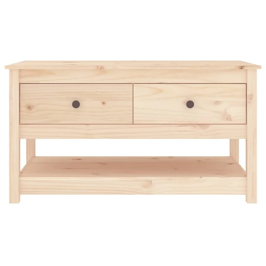 Table basse 102x49x55 cm Bois massif de pin - 3