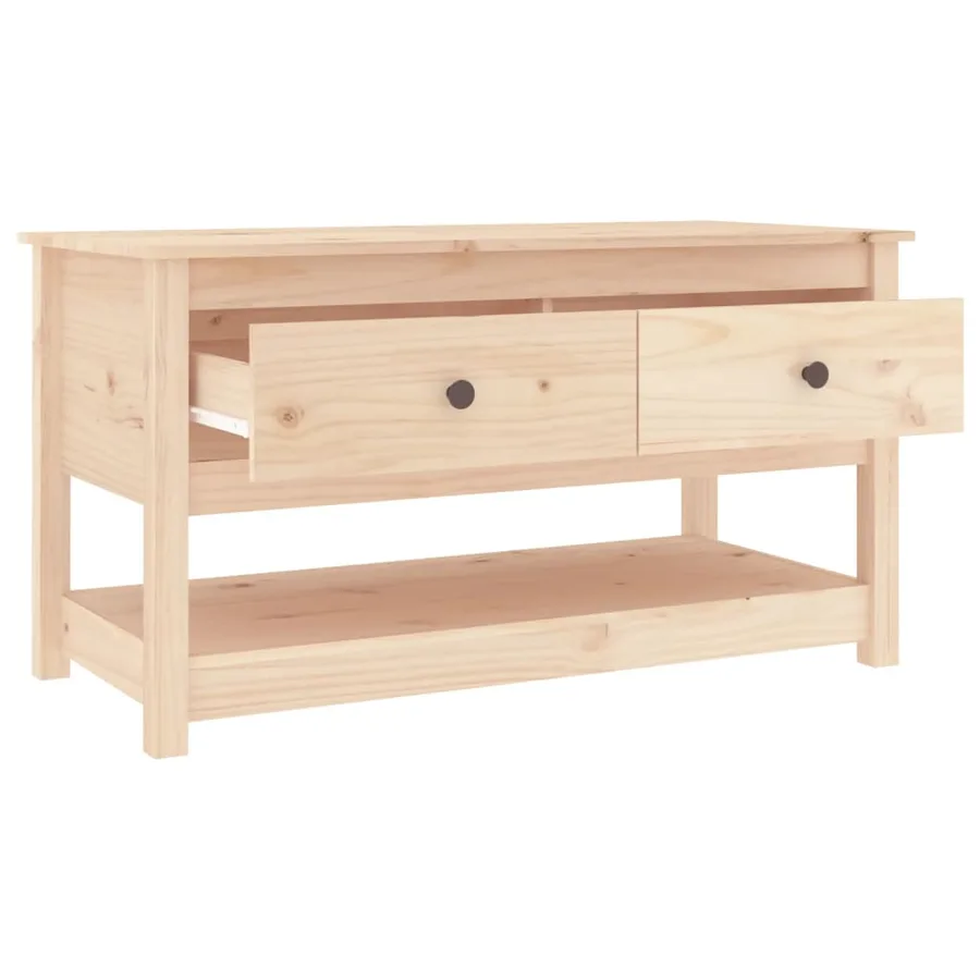Table basse 102x49x55 cm Bois massif de pin - 5