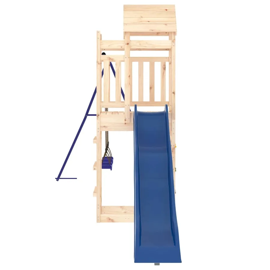 Aire de jeux d'extérieur bois de pin massif - 6