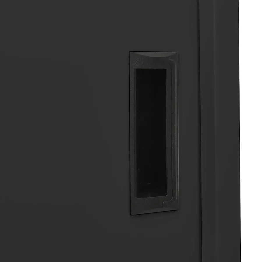 Armoire de bureau et porte coulissante Anthracite 90x40x180 cm - 7