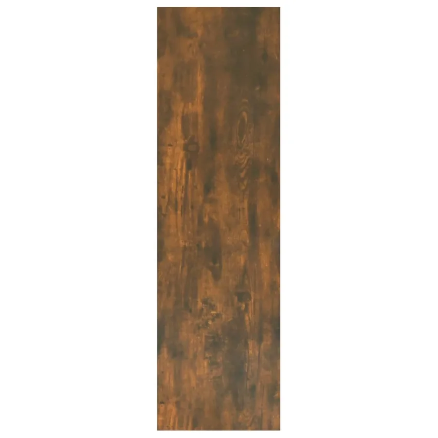 Bibliothèque/Séparateur de pièce chêne fumé 100x30x103 cm - 4
