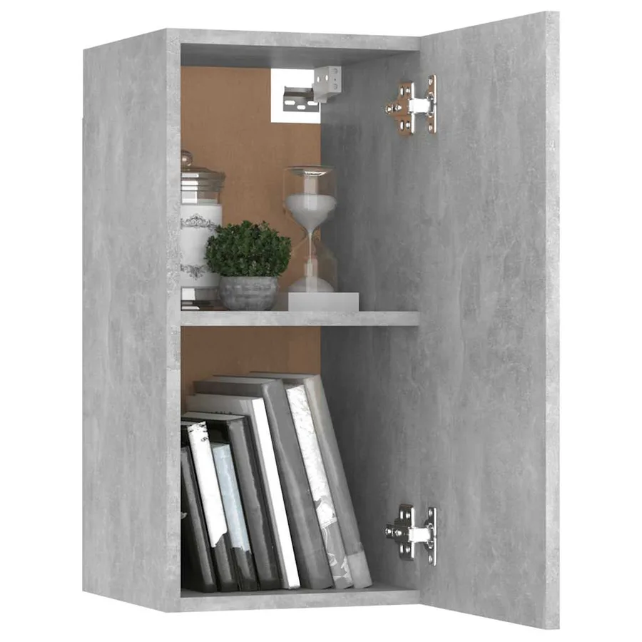 Ensemble de meubles TV 8 pcs Gris béton Bois d'ingénierie - 5