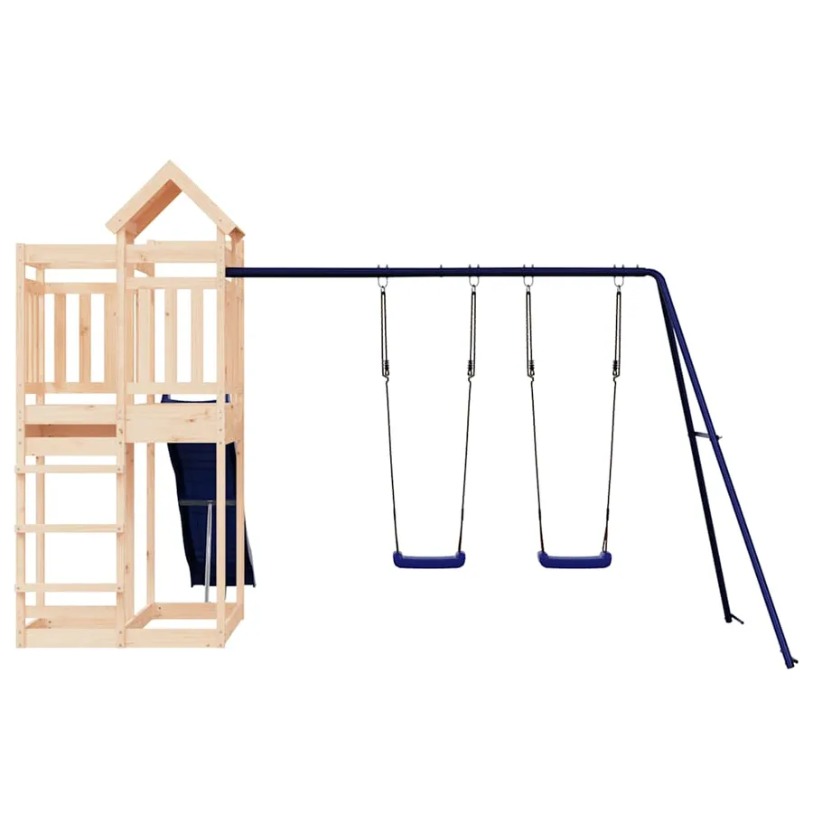 Aire de jeux d'extérieur bois de pin massif - 5