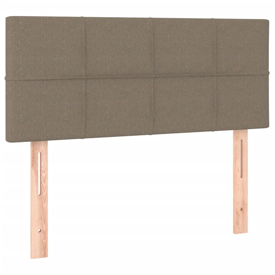 Sommier à lattes de lit avec matelas Taupe 80x200 cm Tissu - 6