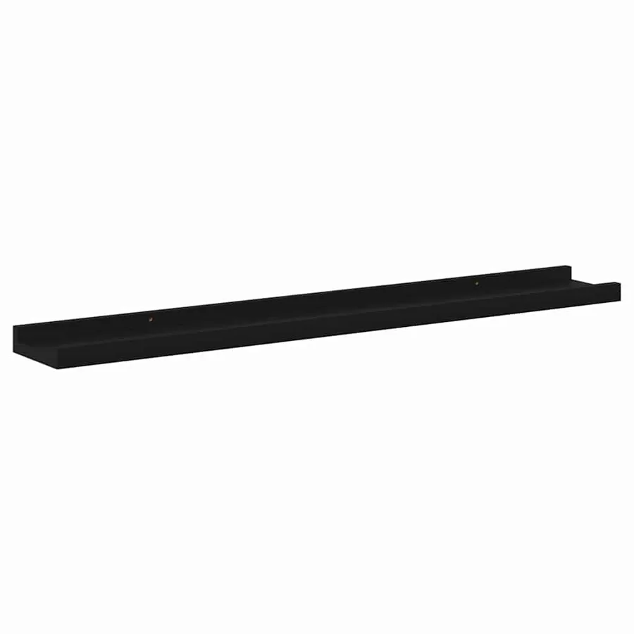Étagères murales 4 pcs Noir 80x9x3 cm - 5