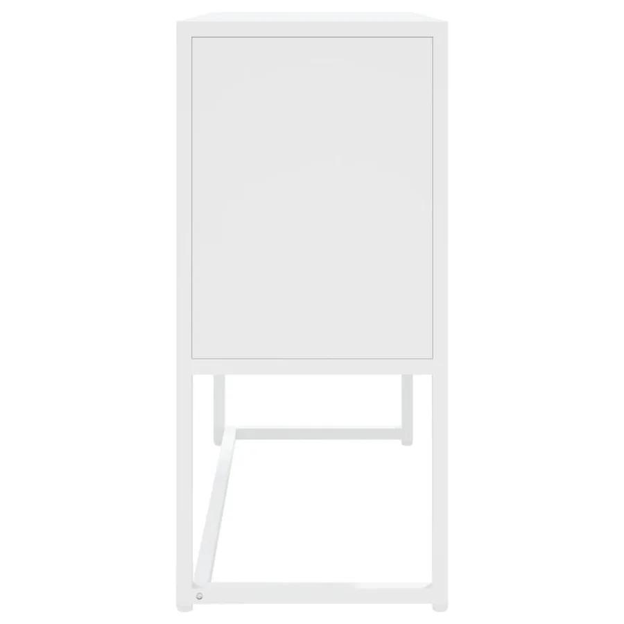 Buffet Blanc 75x35x75 cm Acier - 6