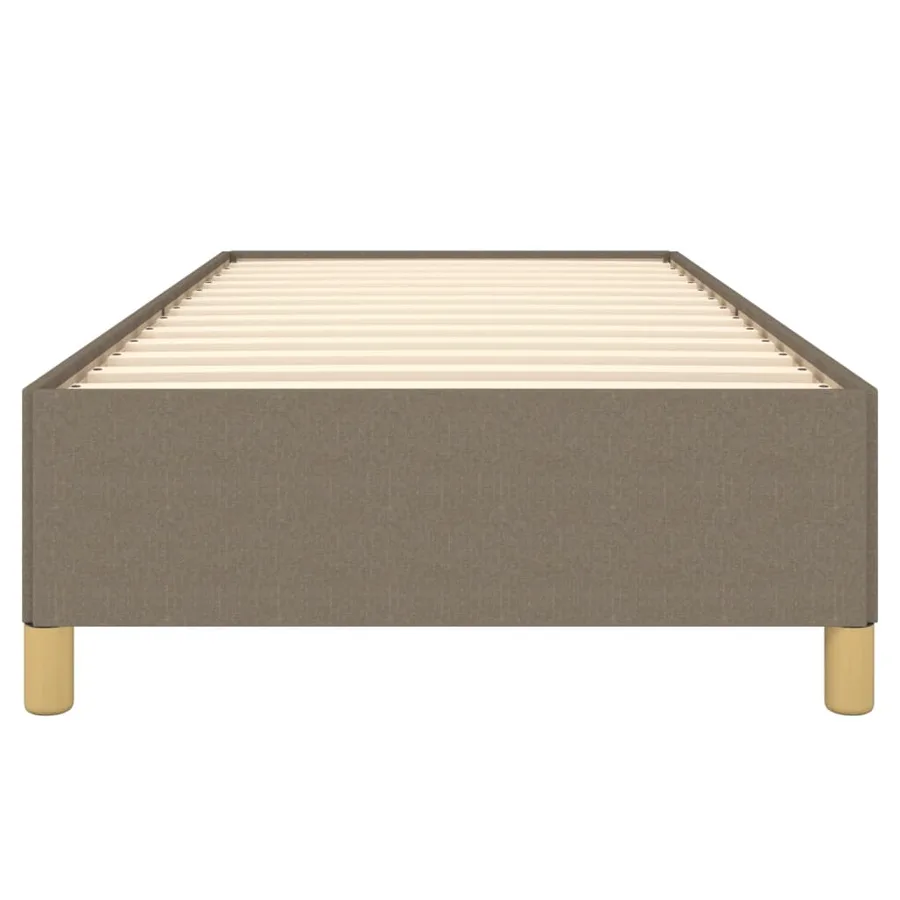 Cadre de lit sans matelas taupe 90x190 cm tissu - 5