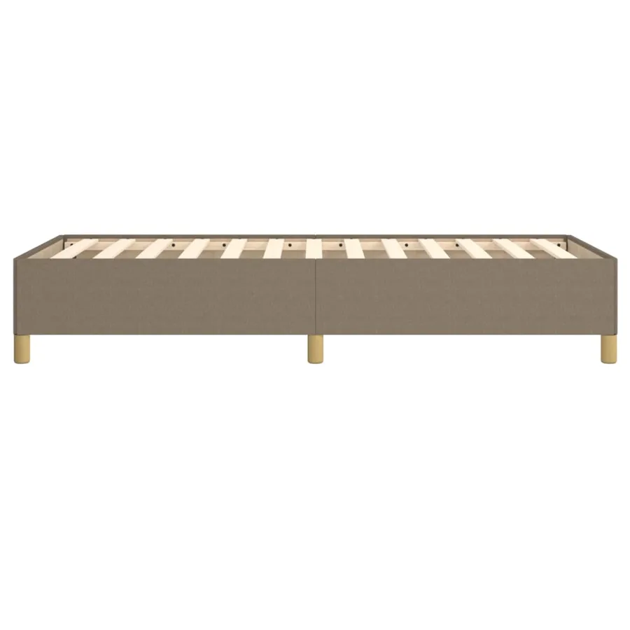 Cadre de lit sans matelas taupe 90x190 cm tissu - 6