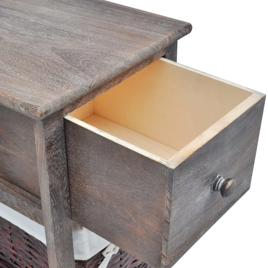 Table de chevet 2 pcs Bois Marron - 5