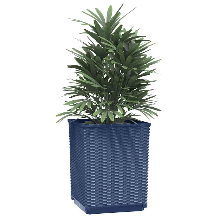 Jardinières 2 pcs bleu gris 30x30x37 cm polypropylène - 3