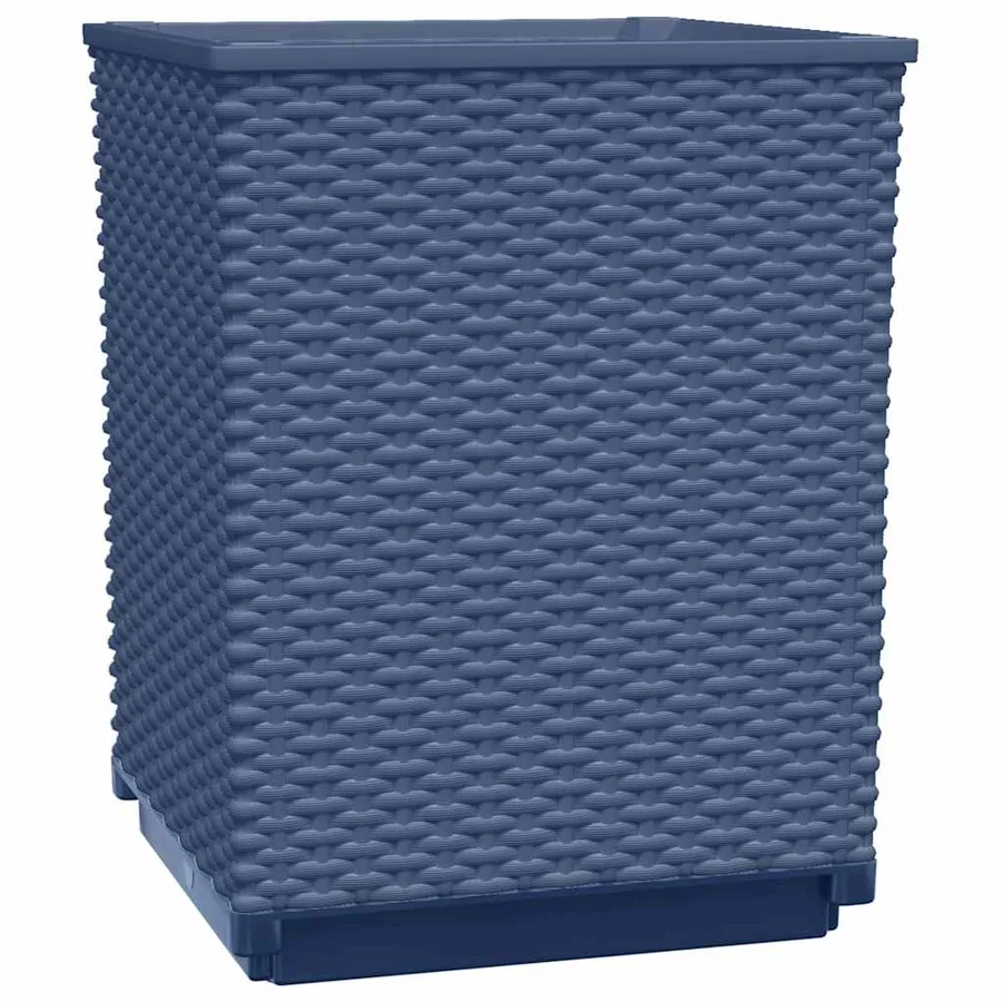 Jardinières 2 pcs bleu gris 30x30x37 cm polypropylène - 4