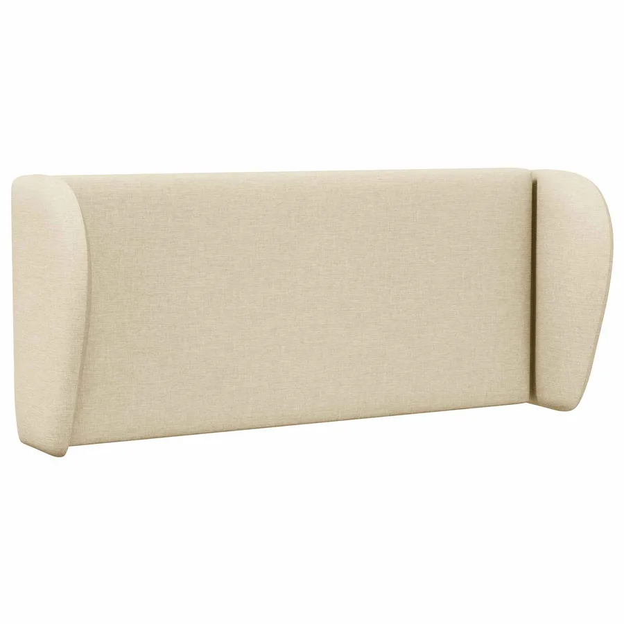 Oreille de tête de lit Crème 40 x 23 x 6 cm tissu - 3