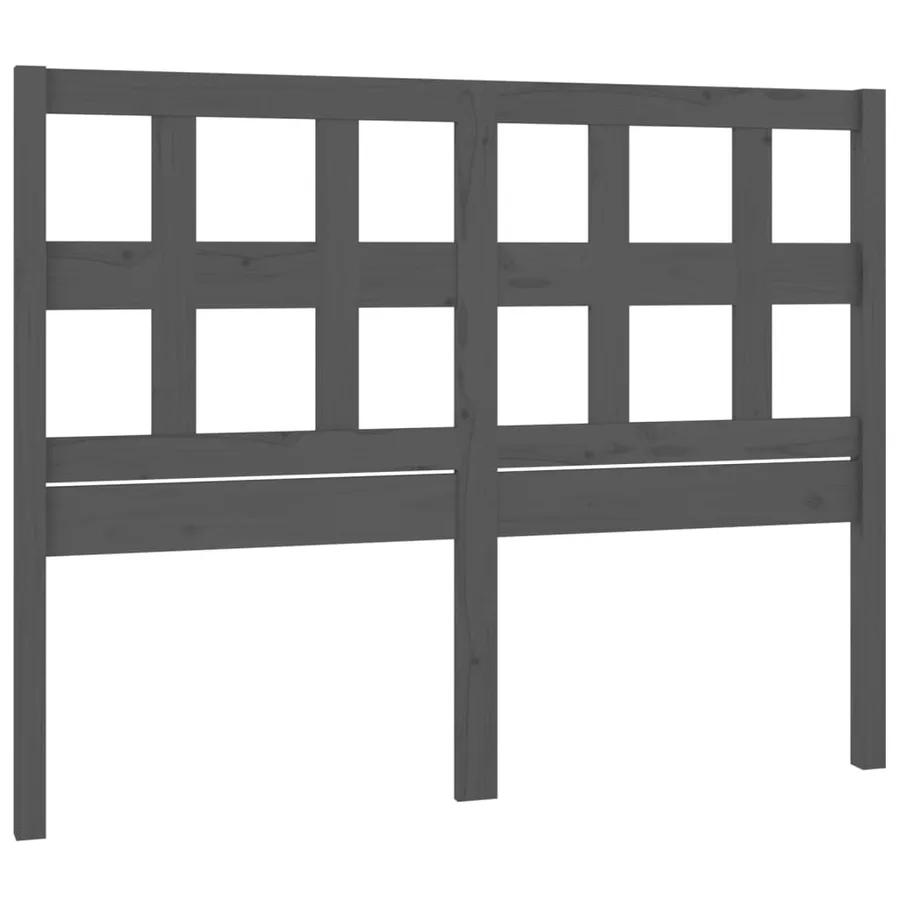 Tête de lit Gris 165,5x4x100 cm Bois massif de pin - 2