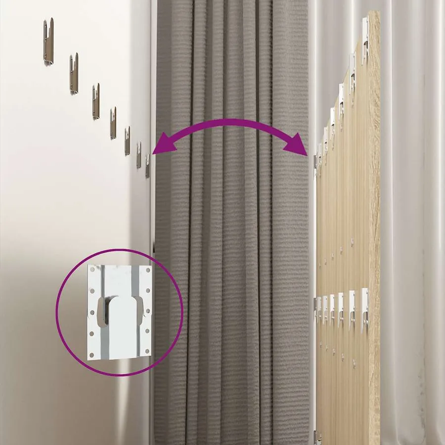 Tête de lit murale Chêne sonoma 240x1,5x80 cm Bois d'ingénierie - 6