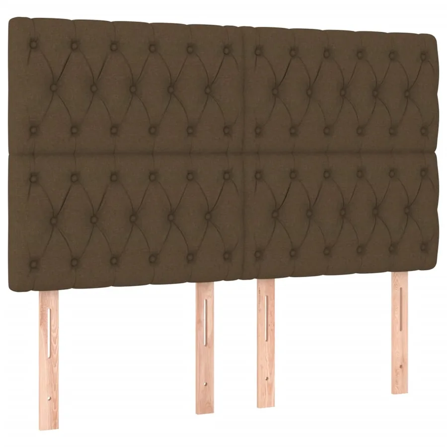 Sommier à lattes de lit avec matelas Marron foncé 160x200 cm - 6