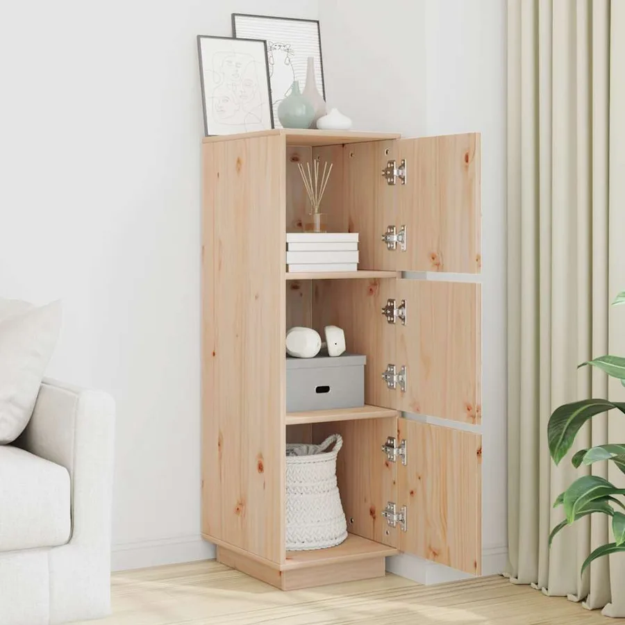 Buffet haut 34x40x108,5 cm Bois massif de pin - 3