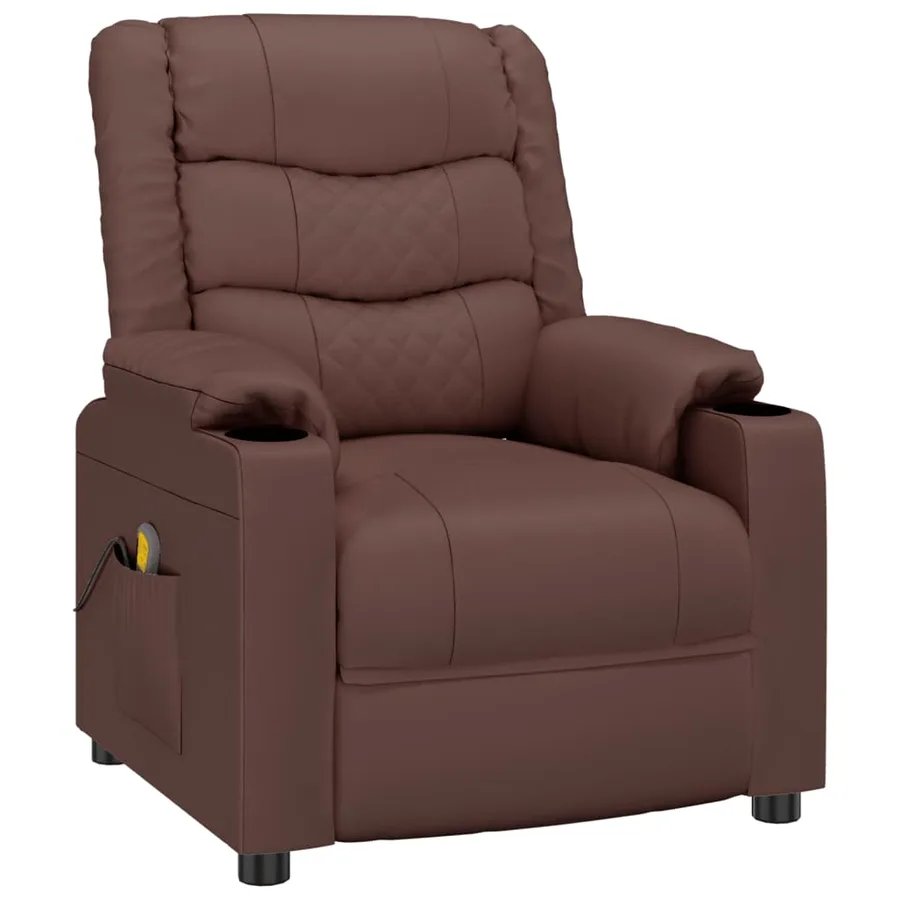 Fauteuil de massage Marron Similicuir - 2