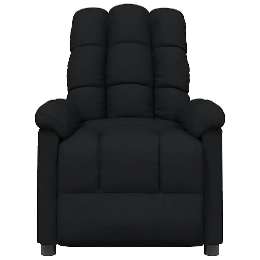 Fauteuil inclinable Noir Tissu - 3