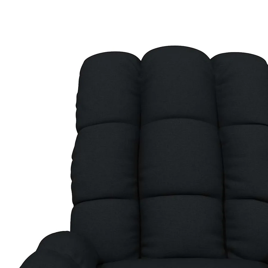 Fauteuil inclinable Noir Tissu - 7