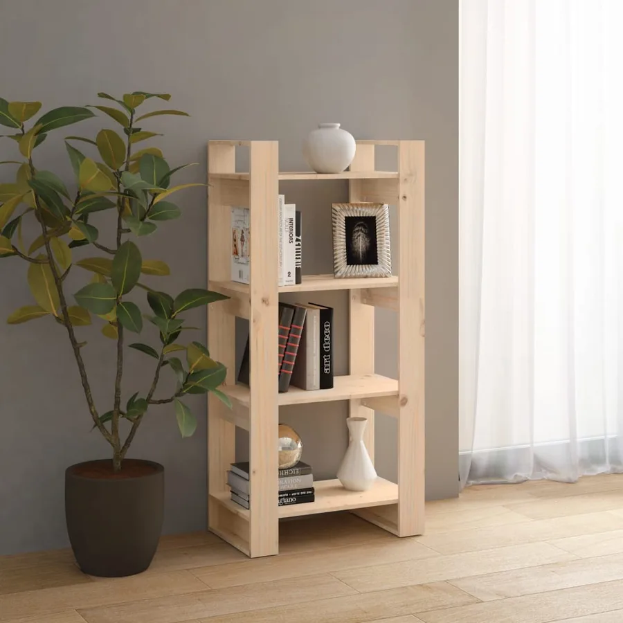 Bibliothèque/Séparateur de pièce 60x35x125 cm Bois massif - 6