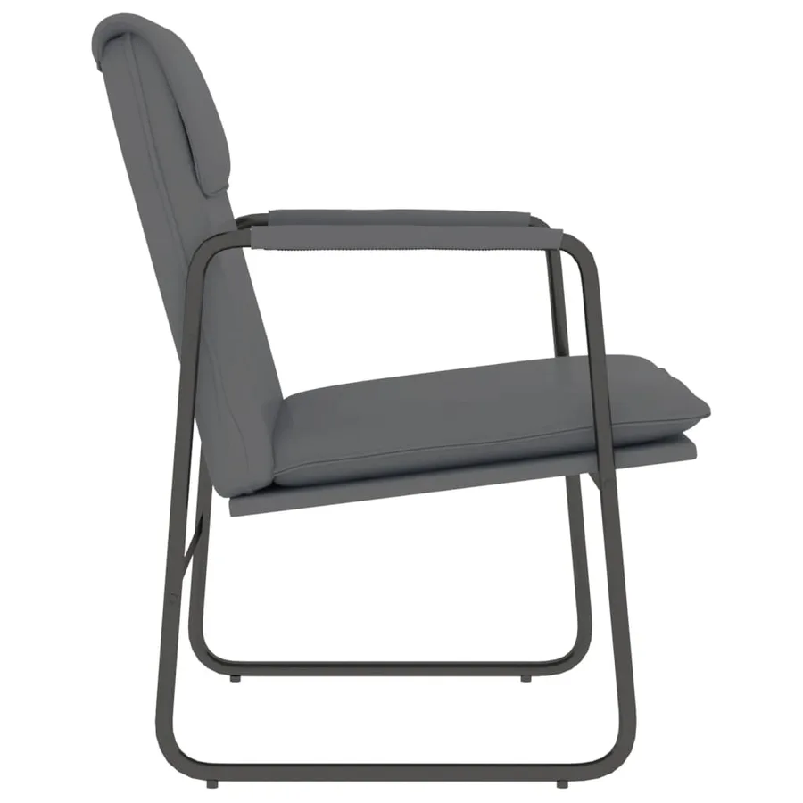 Chaise longue Gris 55x64x80 cm Similicuir - 4
