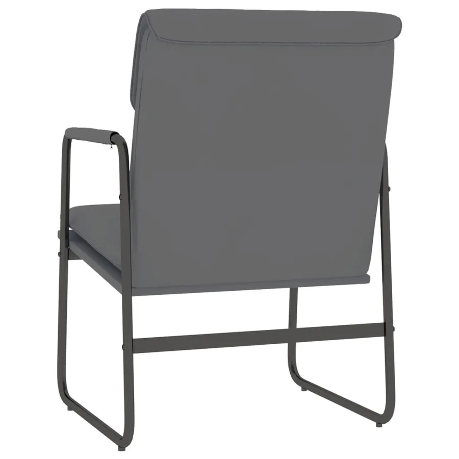 Chaise longue Gris 55x64x80 cm Similicuir - 5