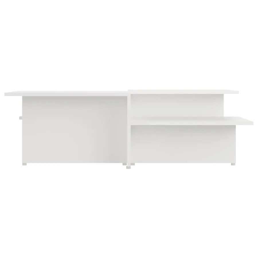 Tables basses 2 pcs Blanc 111,5x50x33 cm Bois d'ingénierie - 4