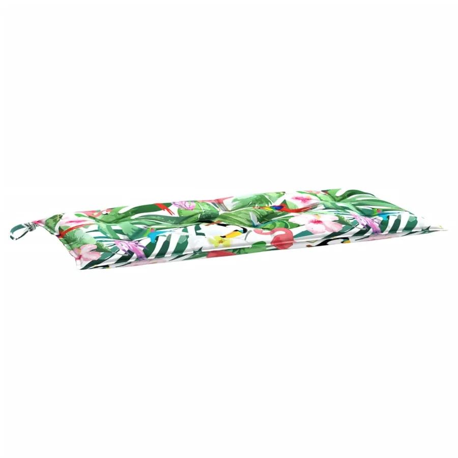 Coussin de banc de jardin multicolore 110x50x7 cm tissu - 4