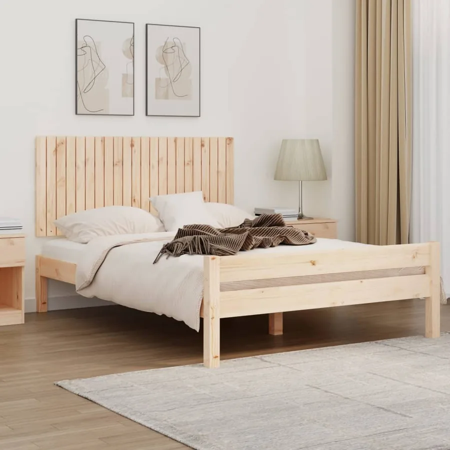Tête de lit murale 140x3x60 cm Bois massif de pin