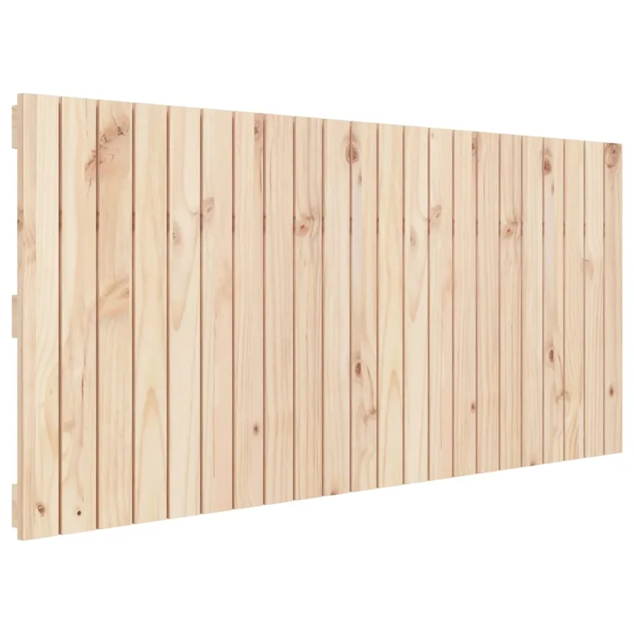 Tête de lit murale 140x3x60 cm Bois massif de pin - 2