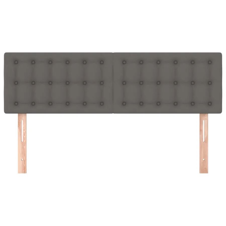 Têtes de lit Gris 144x5x78/88 cm Similicuir - 3